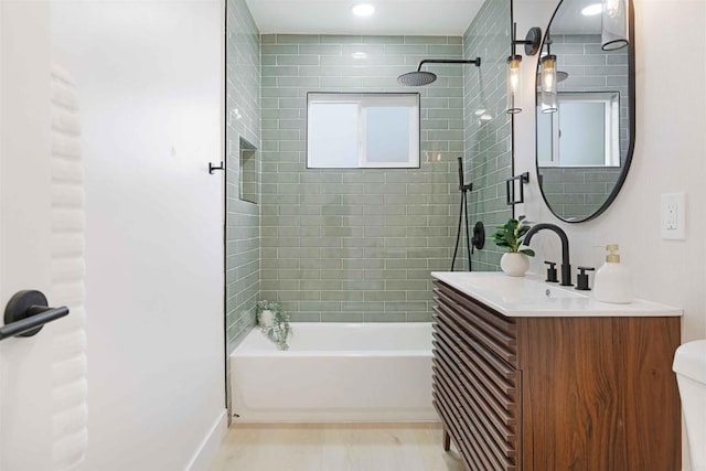 254 Rexview Dr, San Diego, CA 92114 - bathroom featuring vanity and bathing tub / shower combination