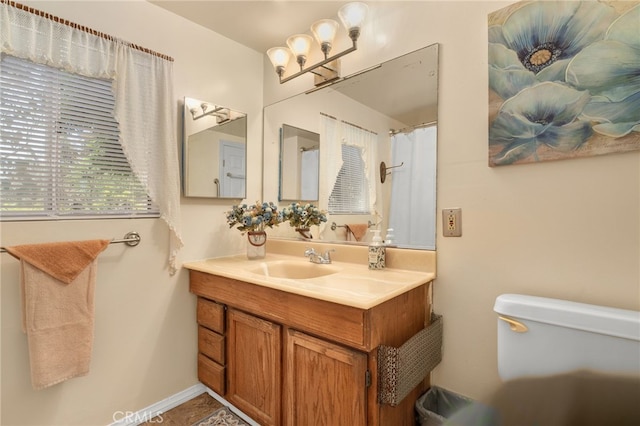 6435 Norwood Ave, Riverside, CA 92505 - bathroom featuring vanity and a chandelier