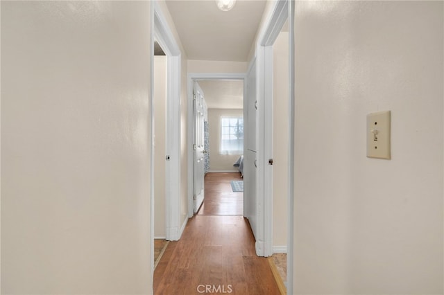 6435 Norwood Ave, Riverside, CA 92505 - hallway with light wood-style floors and baseboards