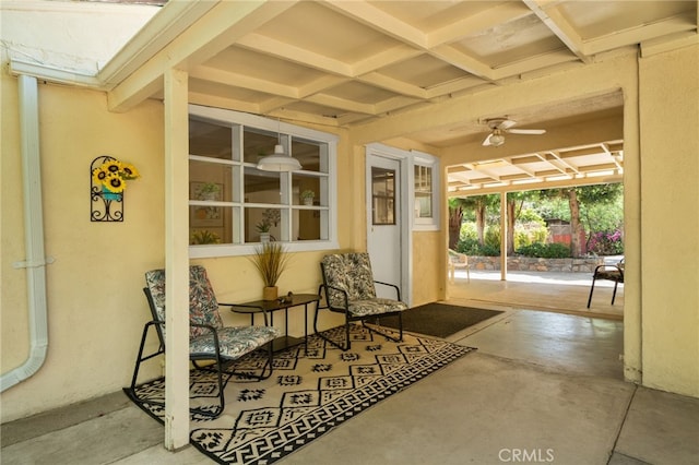 6435 Norwood Ave, Riverside, CA 92505 - view of patio / terrace featuring ceiling fan