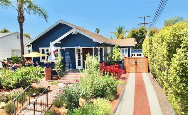 4719 E E Colorado St, Long Beach, CA 90814 - view of front of home with a gate