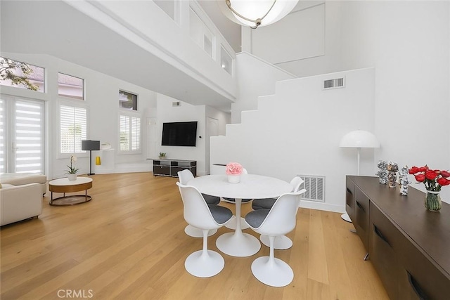 1872 Caminito De La Narcissa, Glendale, CA 91208 - dining room with a high ceiling and light wood-type flooring