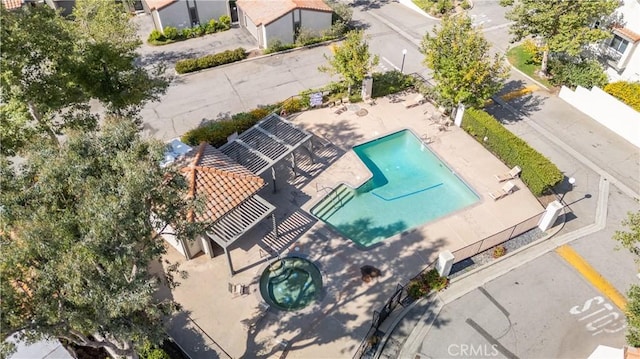 19533 Rinaldi St Unit 48, Porter Ranch, CA 91326 - view of subject property featuring a pool area