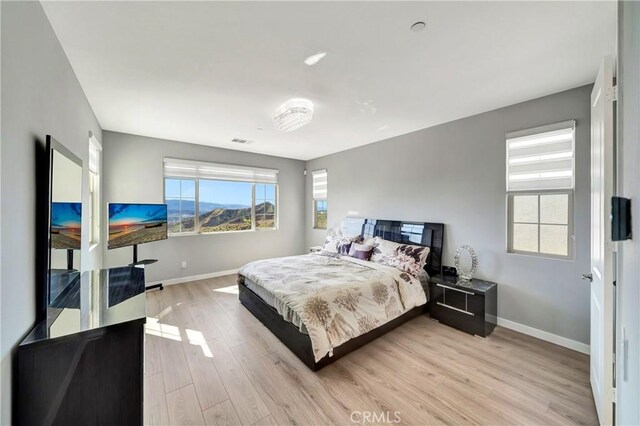 18348 Cachet Way, Canyon Country, CA 91350 - bedroom featuring light wood-style flooring and baseboards