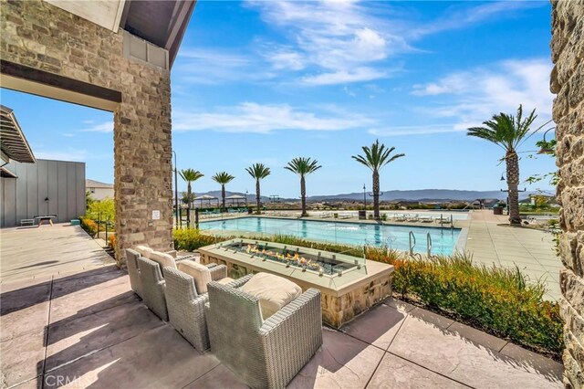 18348 Cachet Way, Canyon Country, CA 91350 - view of patio featuring a community pool
