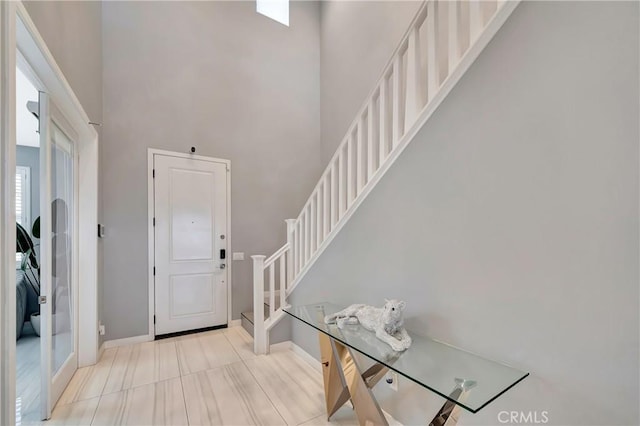 18348 Cachet Way, Canyon Country, CA 91350 - foyer featuring stairs and a towering ceiling