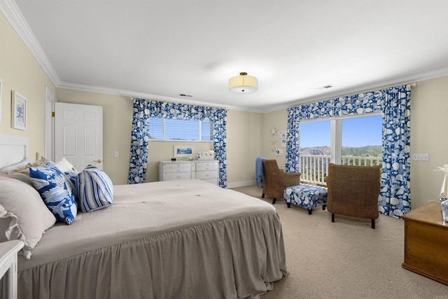 3237 Canonita Dr, Fallbrook, CA 92028 - bedroom with ornamental molding, multiple windows, and carpet