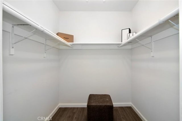 4900 Overland Ave Unit 130, Culver City, CA 90230 - walk in closet with dark wood-type flooring
