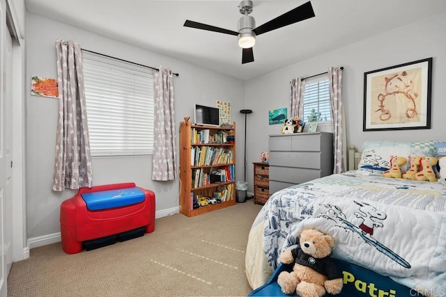923 Citrine Way, San Marcos, CA 92078 - carpeted bedroom with baseboards and ceiling fan