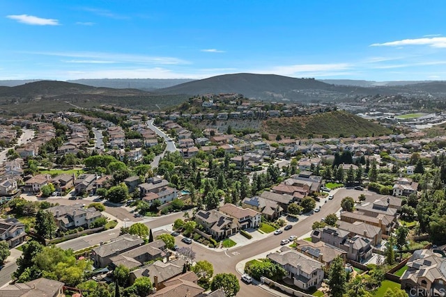 923 Citrine Way, San Marcos, CA 92078 - aerial overview of property's location featuring nearby suburban area and a mountain backdrop