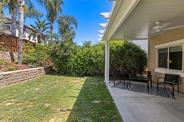 35733 Emily Ave, Murrieta, CA 92563 - view of yard featuring a patio and ceiling fan