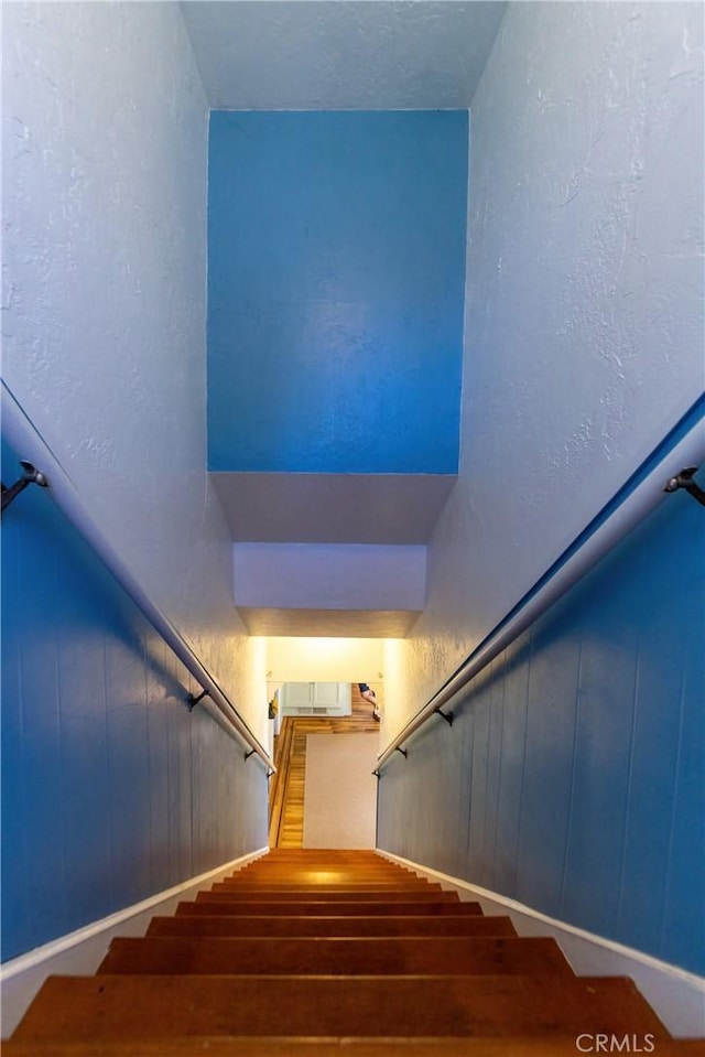 320 W 21st St, Merced, CA 95340 - stairs with wood finished floors