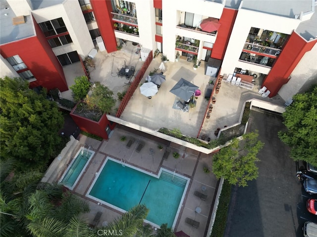 3961 Via Marisol Unit 233, Los Angeles, CA 90042 - drone / aerial view of a pool