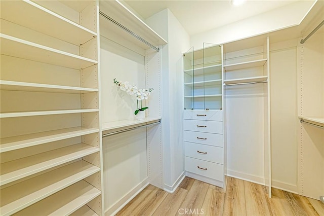 27505 Illumination Ct, Valencia, CA 91381 - walk in closet with light wood-style floors