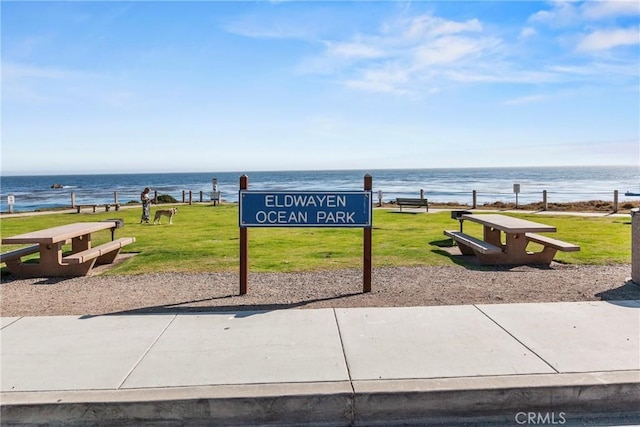 244 Santa Fe Ave, Pismo Beach, CA 93449 - view of community with a water view and a lawn