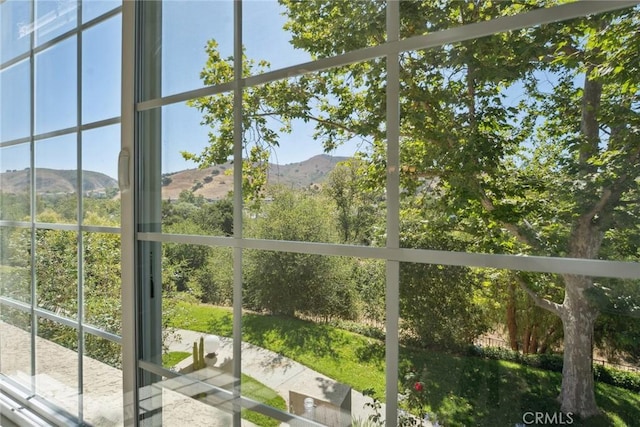 4240 Lost Hills Rd Unit 2205, Calabasas, CA 91301 - unfurnished sunroom with a mountain view