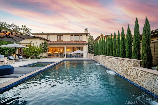 16 Seawatch, Newport Coast, CA 92657 - swimming pool featuring a patio and an in-ground hot tub