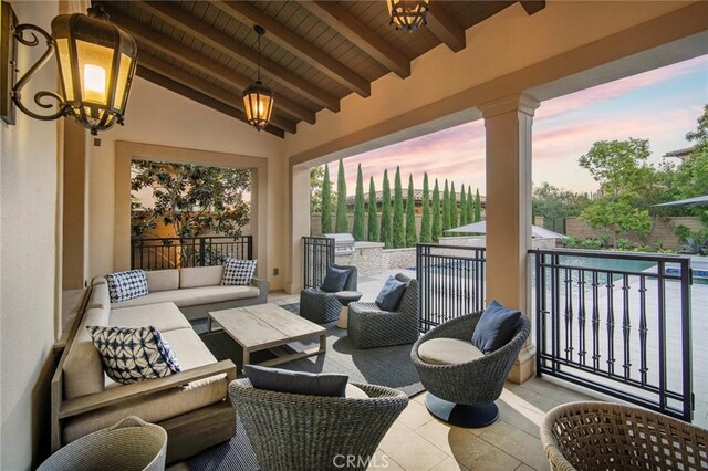 16 Seawatch, Newport Coast, CA 92657 - view of patio / terrace with an outdoor living space