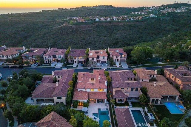 16 Seawatch, Newport Coast, CA 92657 - aerial view at dusk of a residential view