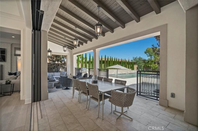 16 Seawatch, Newport Coast, CA 92657 - view of patio with outdoor dining space