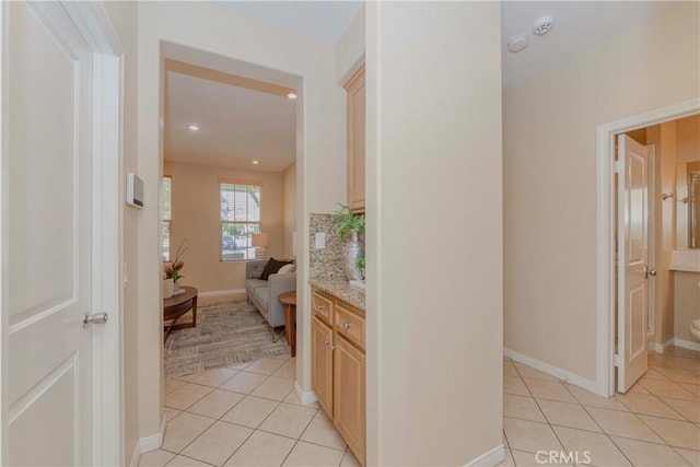 25228 Coral Canyon Rd, Corona, CA 92883 - hall featuring light tile patterned floors