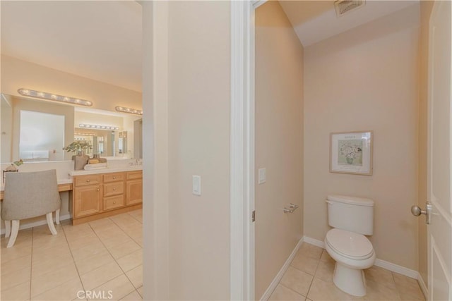25228 Coral Canyon Rd, Corona, CA 92883 - bathroom with tile patterned floors and vanity