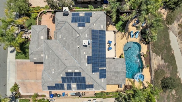 24234 Reyes Adobe Way, Valencia, CA 91354 - drone / aerial view of a pool area