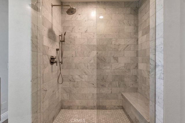 24234 Reyes Adobe Way, Valencia, CA 91354 - full bathroom with a tile shower