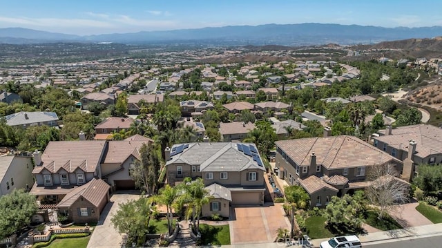 24234 Reyes Adobe Way, Valencia, CA 91354 - aerial perspective of suburban area with a mountainous background