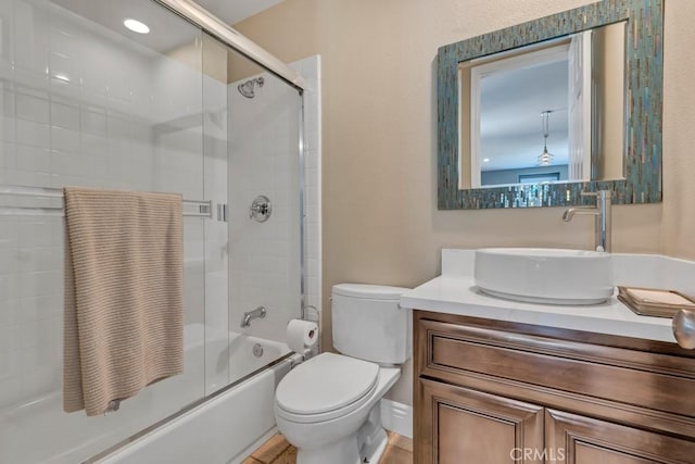 24234 Reyes Adobe Way, Valencia, CA 91354 - full bathroom featuring combined bath / shower with glass door and vanity