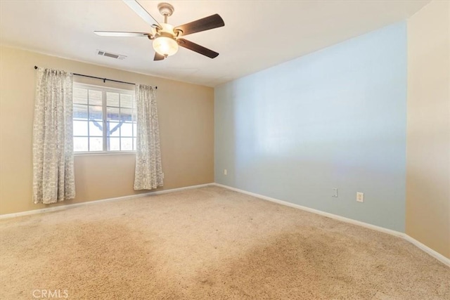 14296 Bieri St, Mojave, CA 93501 - carpeted empty room with ceiling fan and baseboards