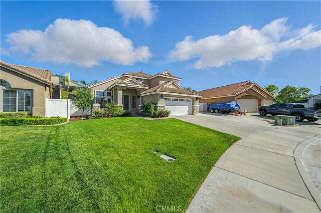 33175 Camino Maraca, Temecula, CA 92592 - view of front of home with an attached garage, concrete driveway, and stucco siding