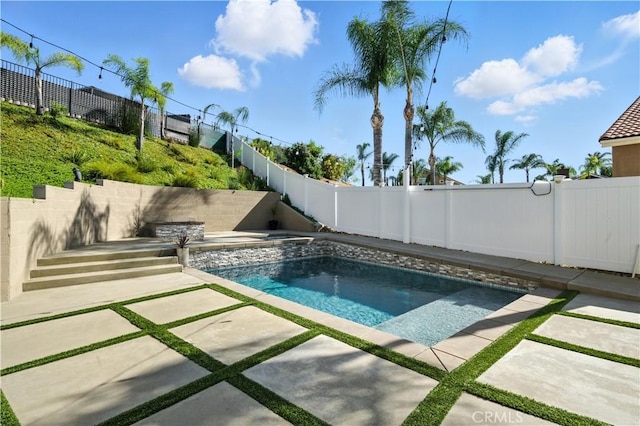 33175 Camino Maraca, Temecula, CA 92592 - view of pool featuring a fenced backyard and a patio area