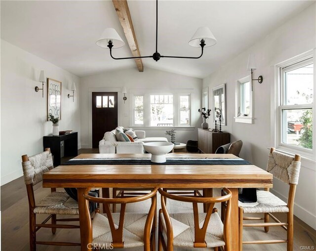 3702 Seneca Ave, Los Angeles, CA 90039 - dining room featuring wood finished floors and healthy amount of natural light