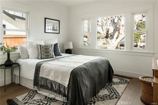 3702 Seneca Ave, Los Angeles, CA 90039 - bedroom featuring wood finished floors