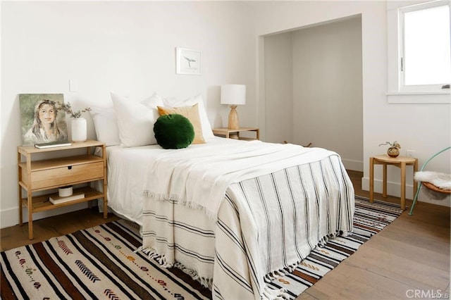 3702 Seneca Ave, Los Angeles, CA 90039 - bedroom with wood finished floors and baseboards