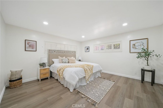 3704 Lorado Way, View Park, CA 90043 - bedroom with light wood-type flooring and recessed lighting