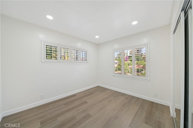 3704 Lorado Way, View Park, CA 90043 - spare room with light wood-type flooring and recessed lighting