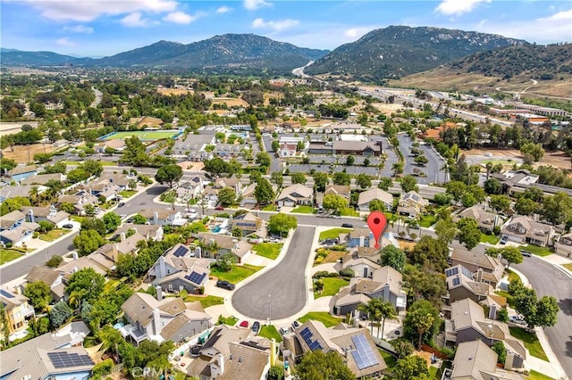 44051 Sheldon Ct, Temecula, CA 92592 - aerial view of residential area featuring a mountainous background