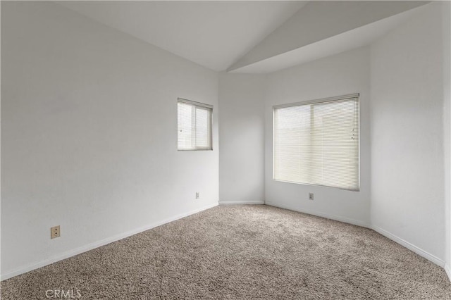 44051 Sheldon Ct, Temecula, CA 92592 - spare room featuring carpet floors and lofted ceiling
