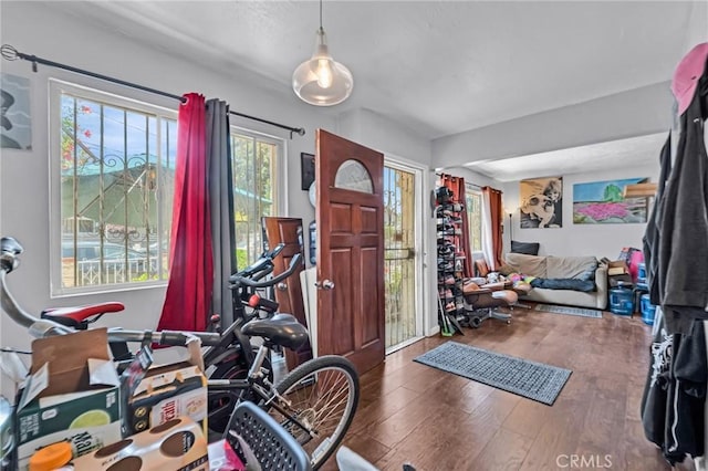 2660 Newell St, County Los Angeles, CA 90039 - entryway featuring wood finished floors