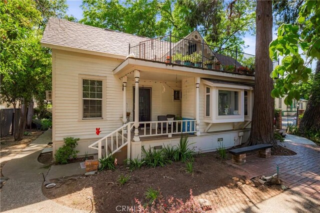 604 Salem St, Chico, CA 95928 - view of front of property featuring crawl space and covered porch