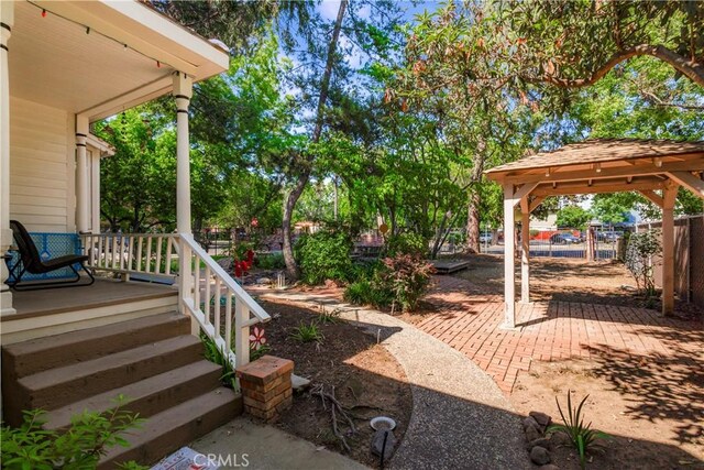 604 Salem St, Chico, CA 95928 - porch with a gazebo