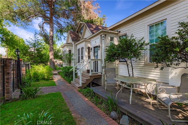 604 Salem St, Chico, CA 95928 - view of property exterior featuring a deck