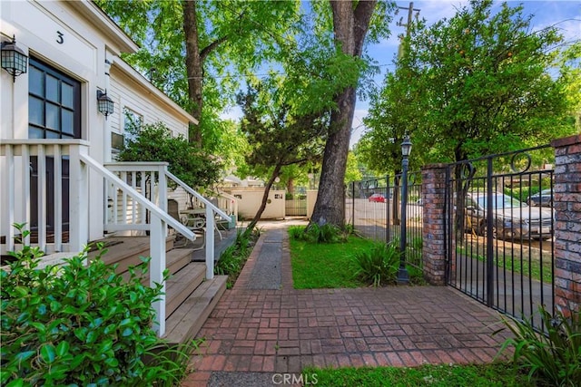 604 Salem St, Chico, CA 95928 - view of patio with a gate