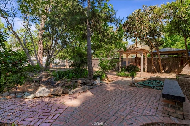 604 Salem St, Chico, CA 95928 - view of patio / terrace with a gazebo