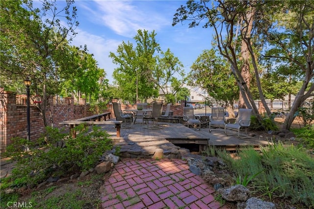 604 Salem St, Chico, CA 95928 - view of patio / terrace featuring a deck