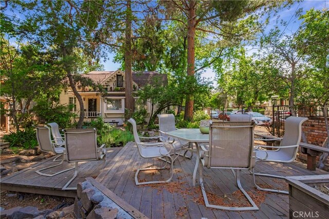 604 Salem St, Chico, CA 95928 - deck featuring outdoor dining area