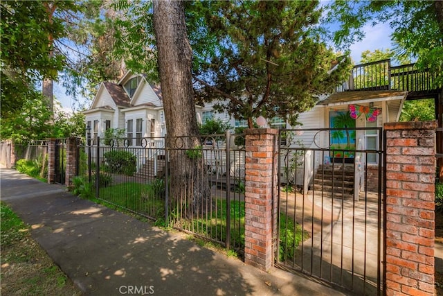 604 Salem St, Chico, CA 95928 - gate featuring a fenced front yard