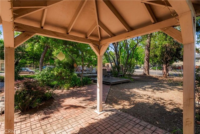 604 Salem St, Chico, CA 95928 - view of patio / terrace with a gazebo